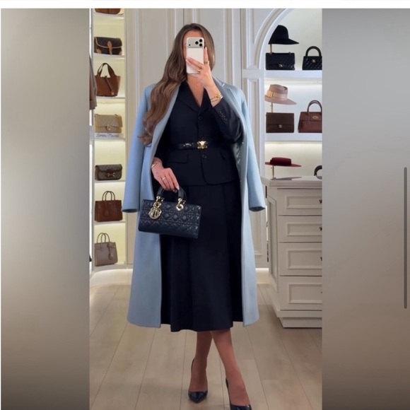 Zara Fitted Wool Blend Coat - Picture 6 of 15